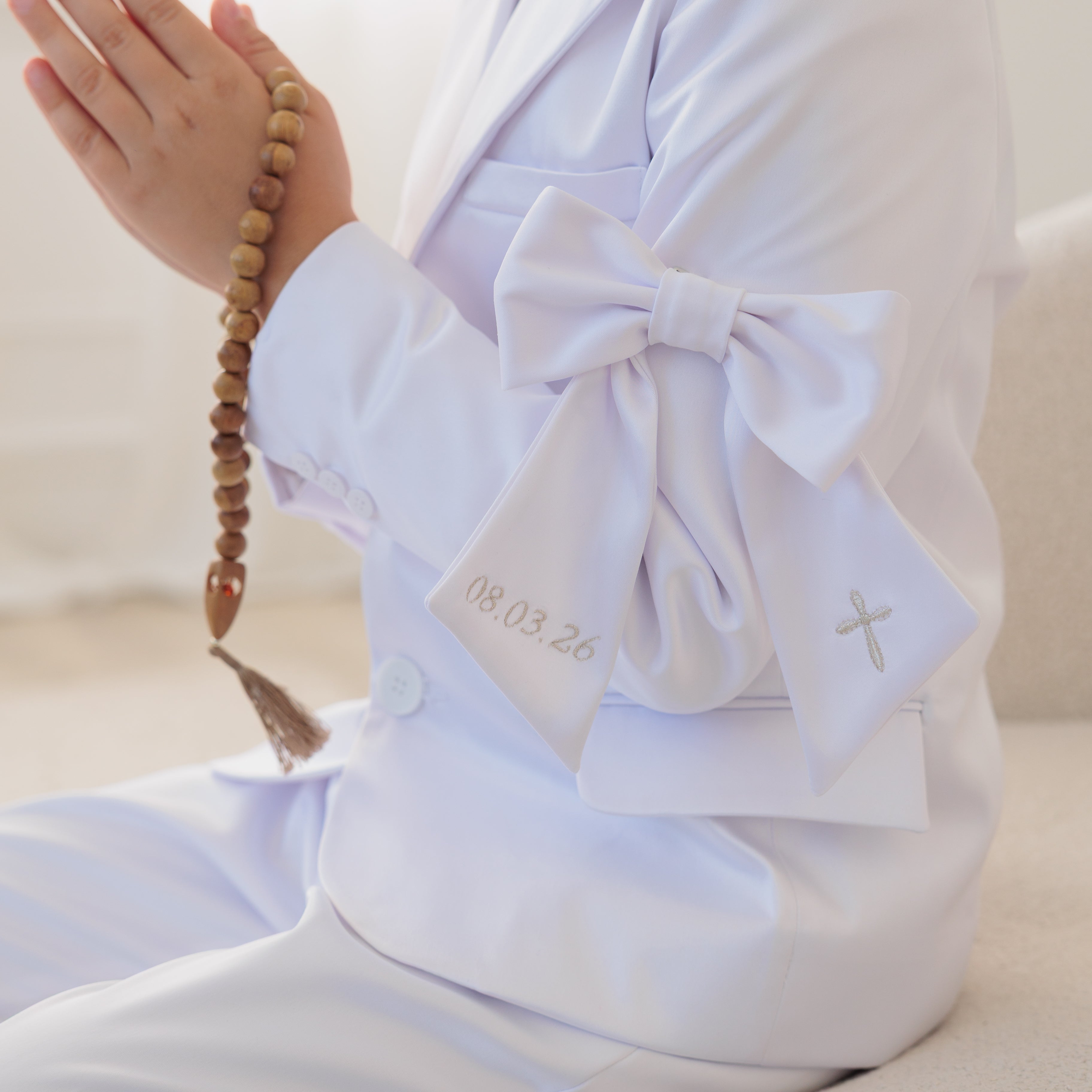 Personalized Communion Bow for Boys