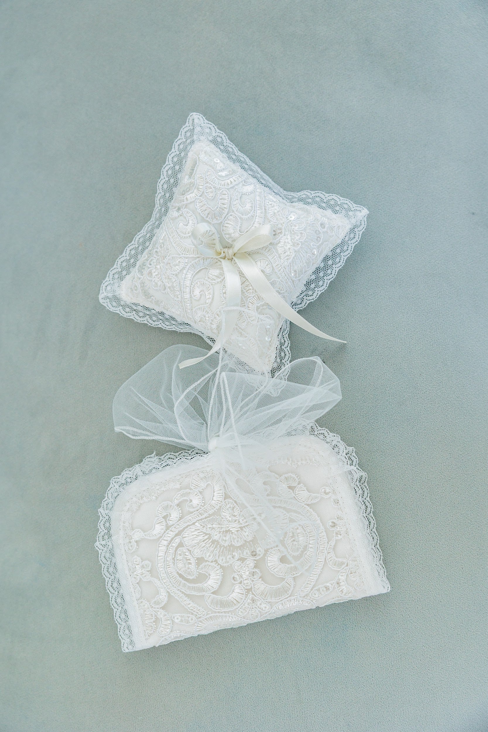 VERONICA Flower Cross or Ring Pillow