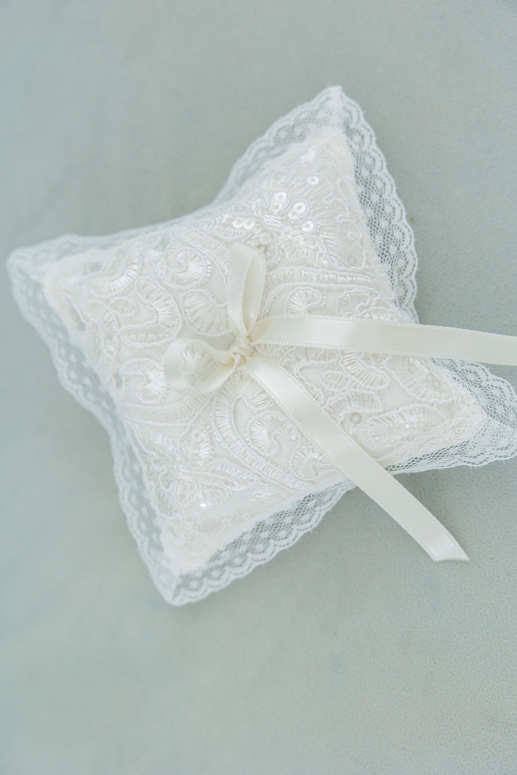 VERONICA Flower Cross or Ring Pillow