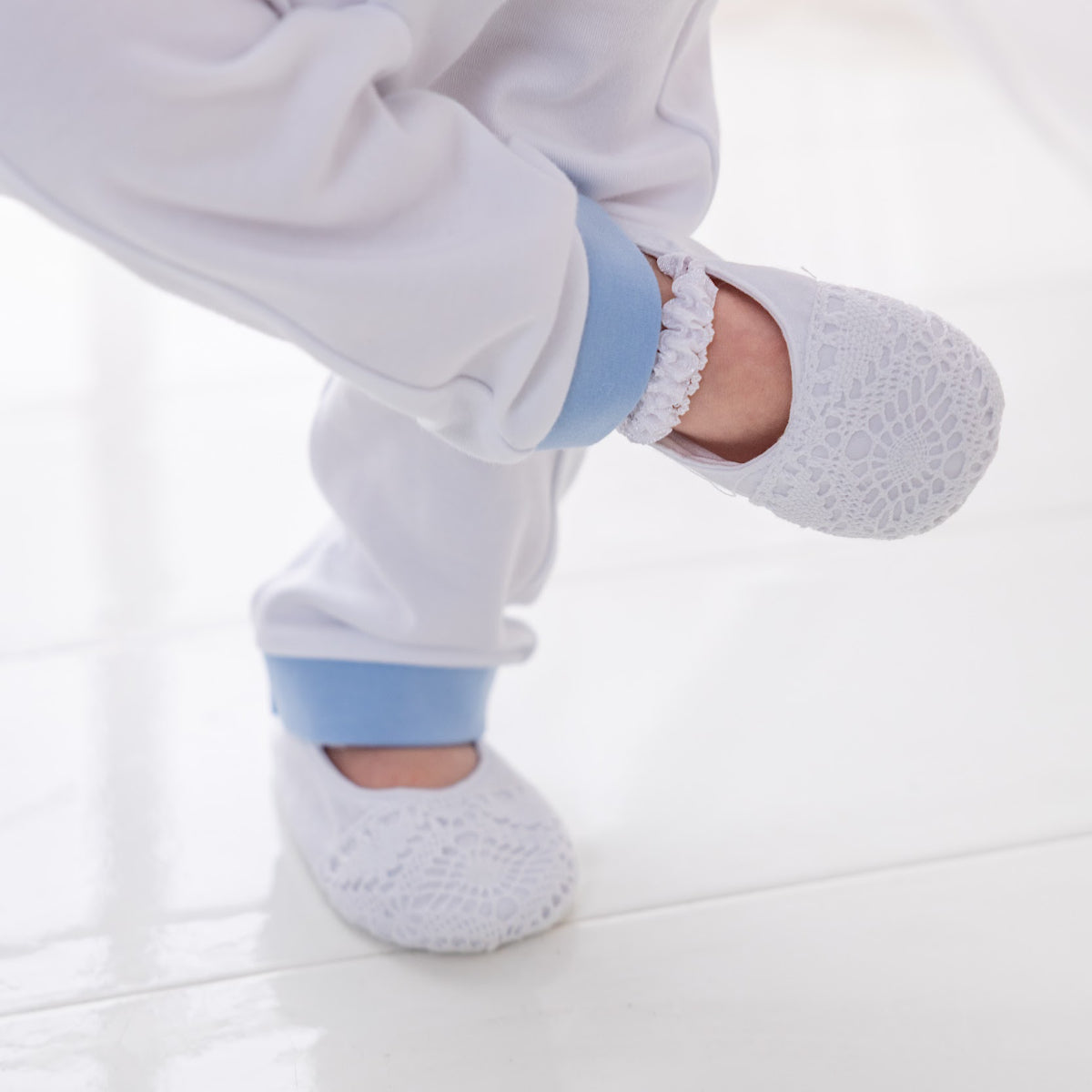 Baby Boy Christening booties