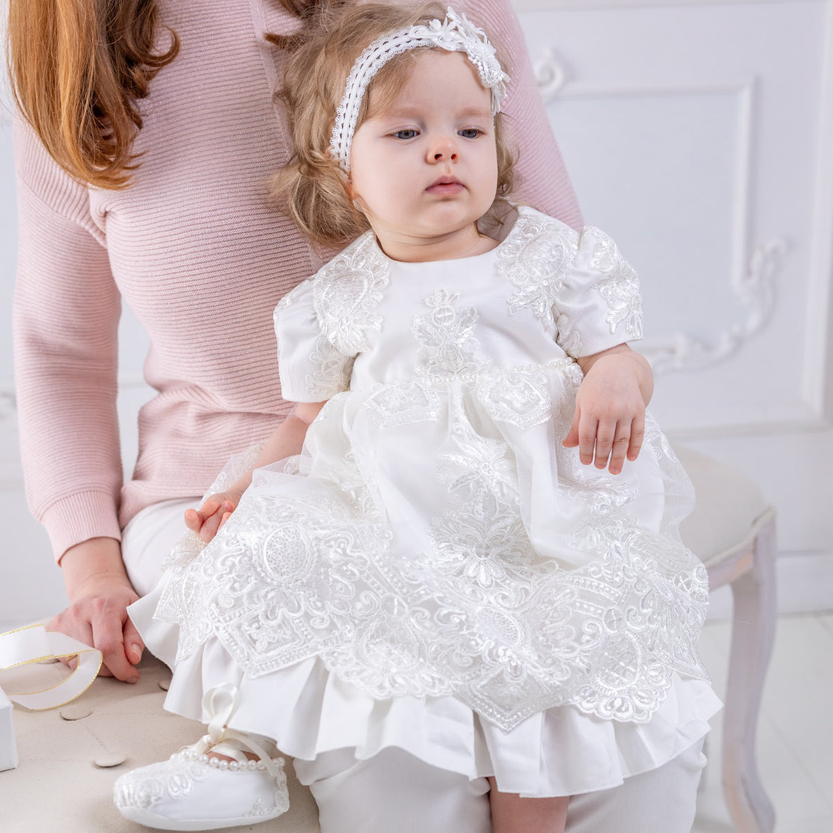 Scarlett Lace Christening Dress