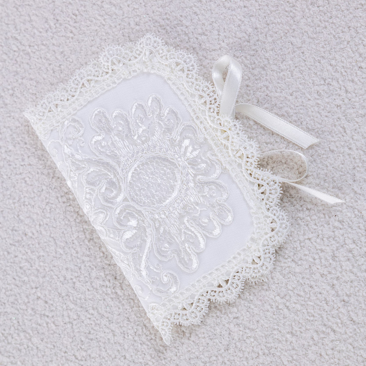 First Curl Baptism Keepsake Box on a light gray background