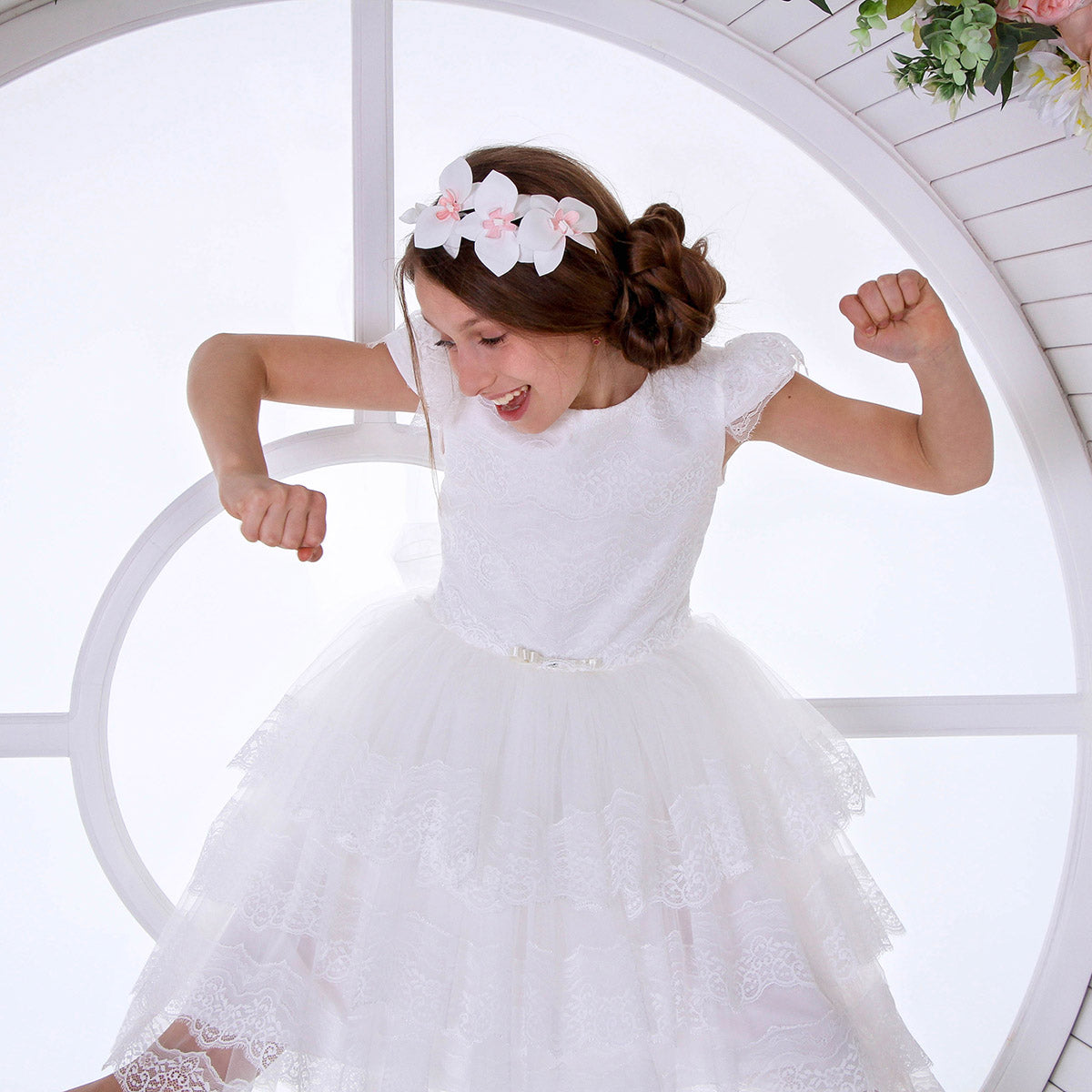 BELLA Luxury Lace Flower Girl Dress