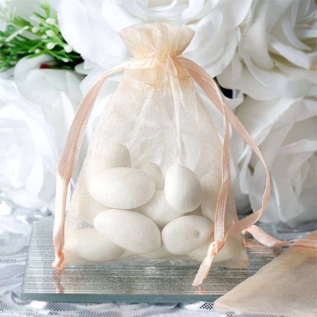 Christening & Wedding Bonbonniere Favors – Set of 10, white or ivory