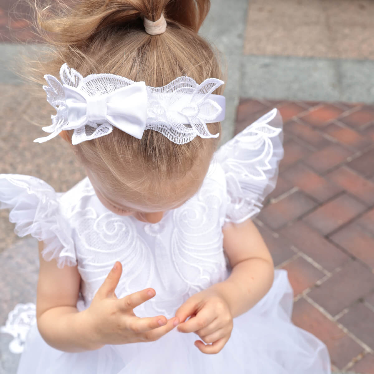 CECILIA Lace and Bow Headband