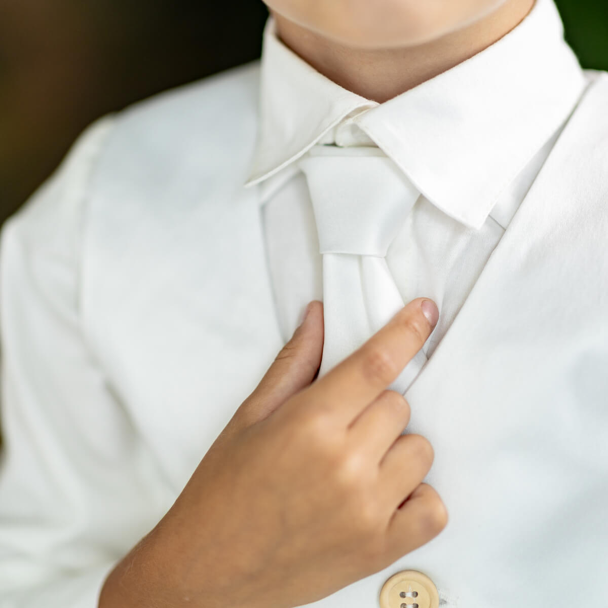 Boys Cotton Shirt – White or Ivory Long & Short Sleeve