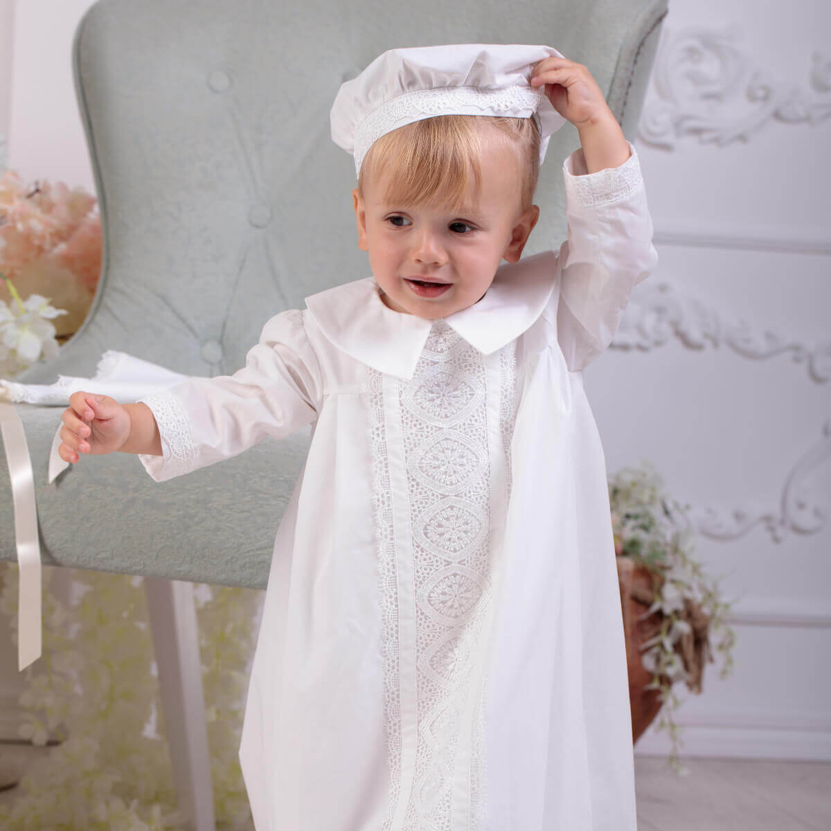 ELIJAH Heirloom Christening Gown for Boys
