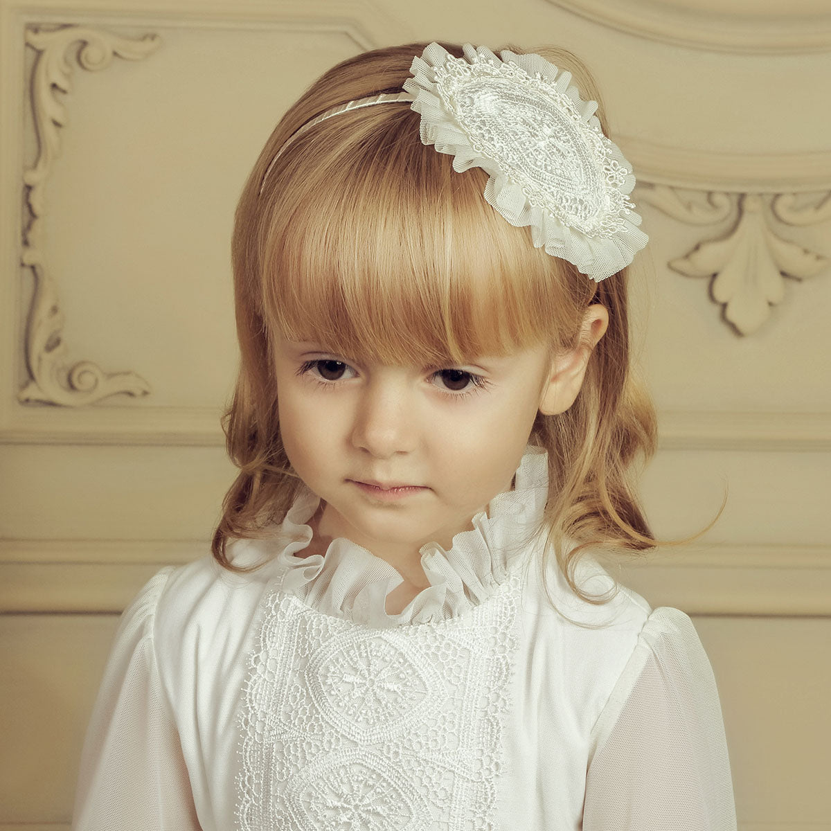 ELIZABETH Headband with Detachable Veil