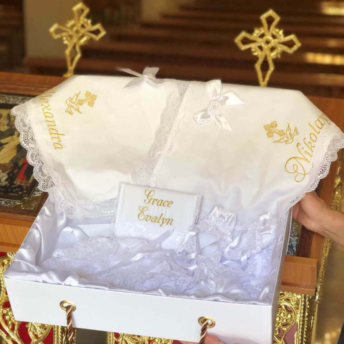 Candle Wrap Godparents Message or Blessing