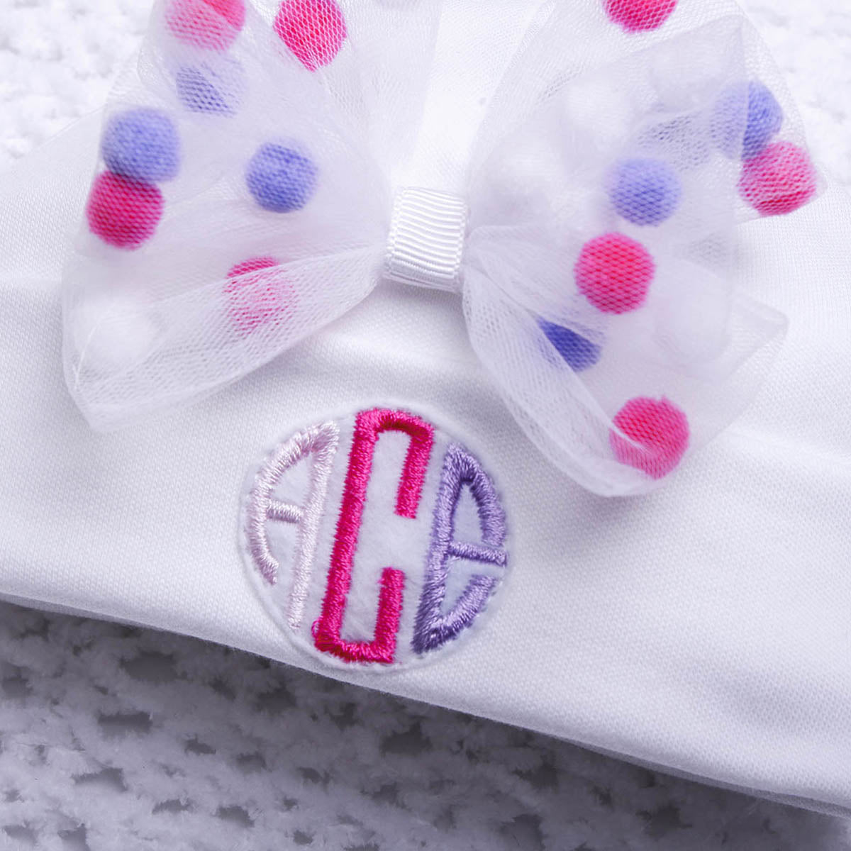AMORE Bow Beanie - Personalized Baby Hat