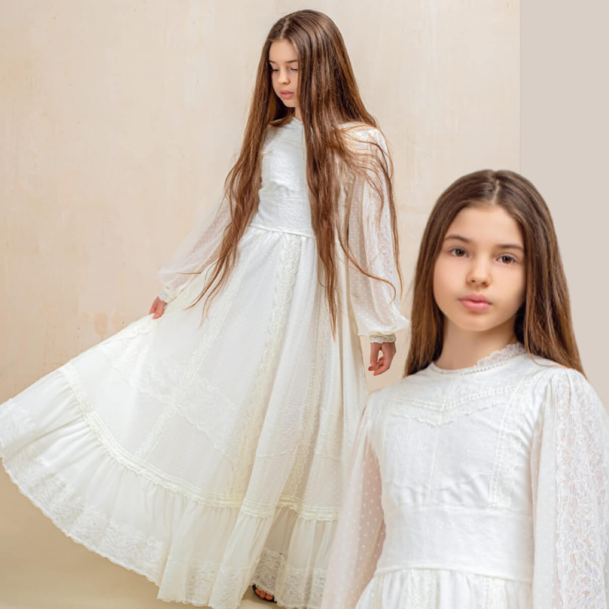 LUNA Boho First Communion Dress