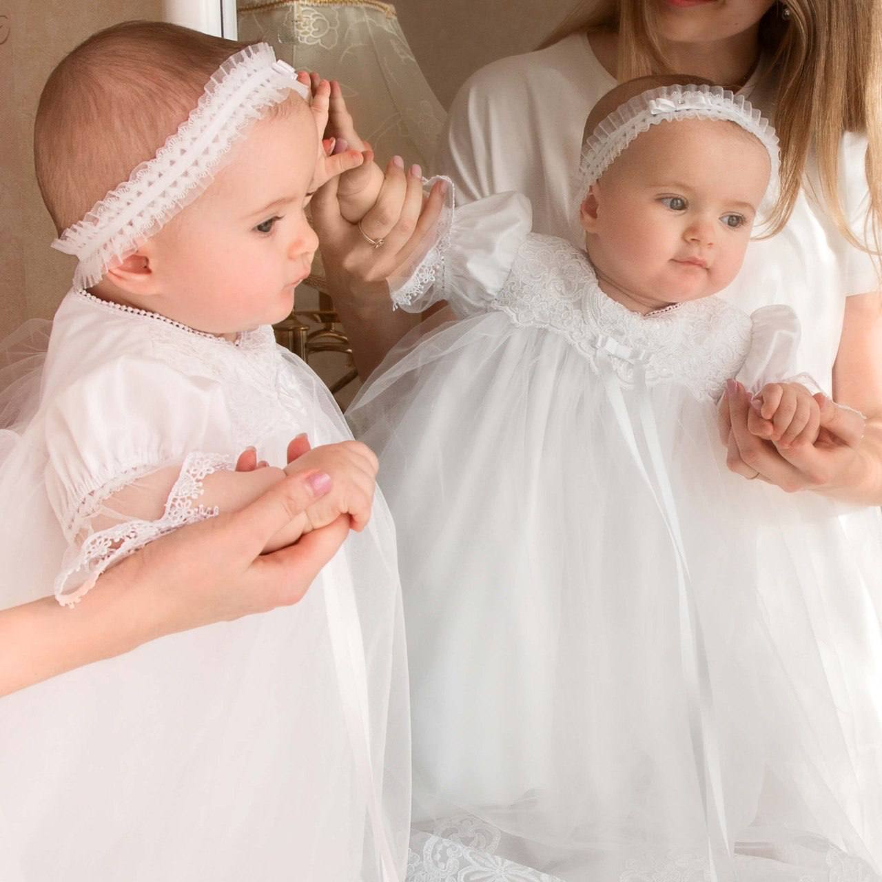 VERONICA Christening Gown with Train
