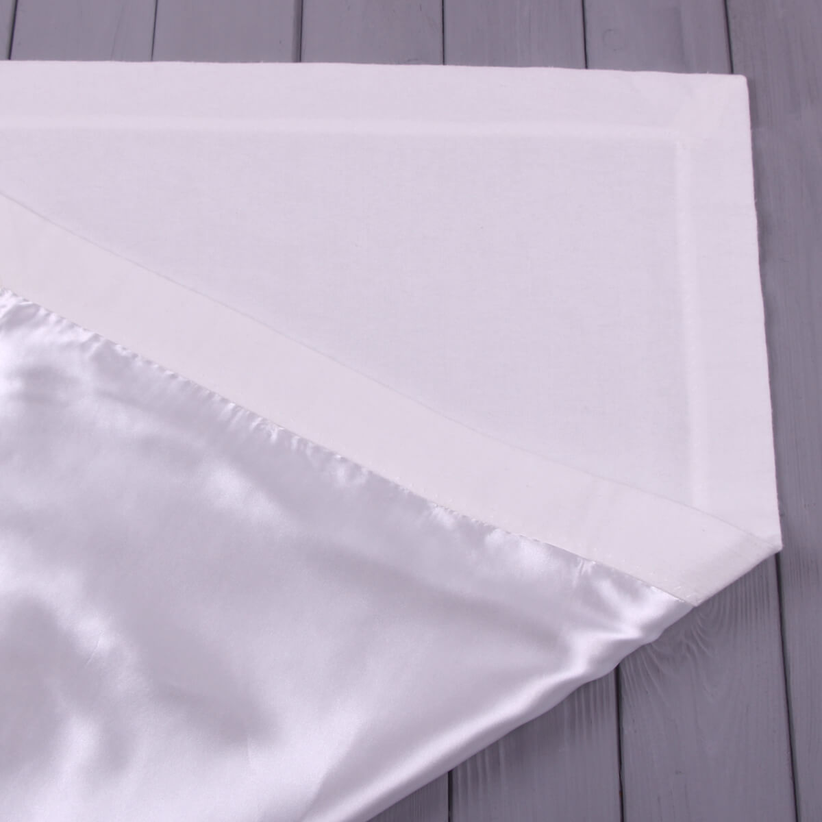 SATIN Baptism Baby Blanket