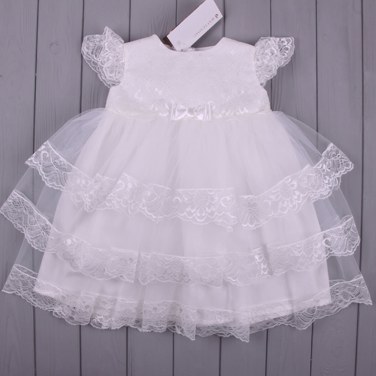 SOPHIE Baptism Dress for a Girl – Luxury Italian Lace