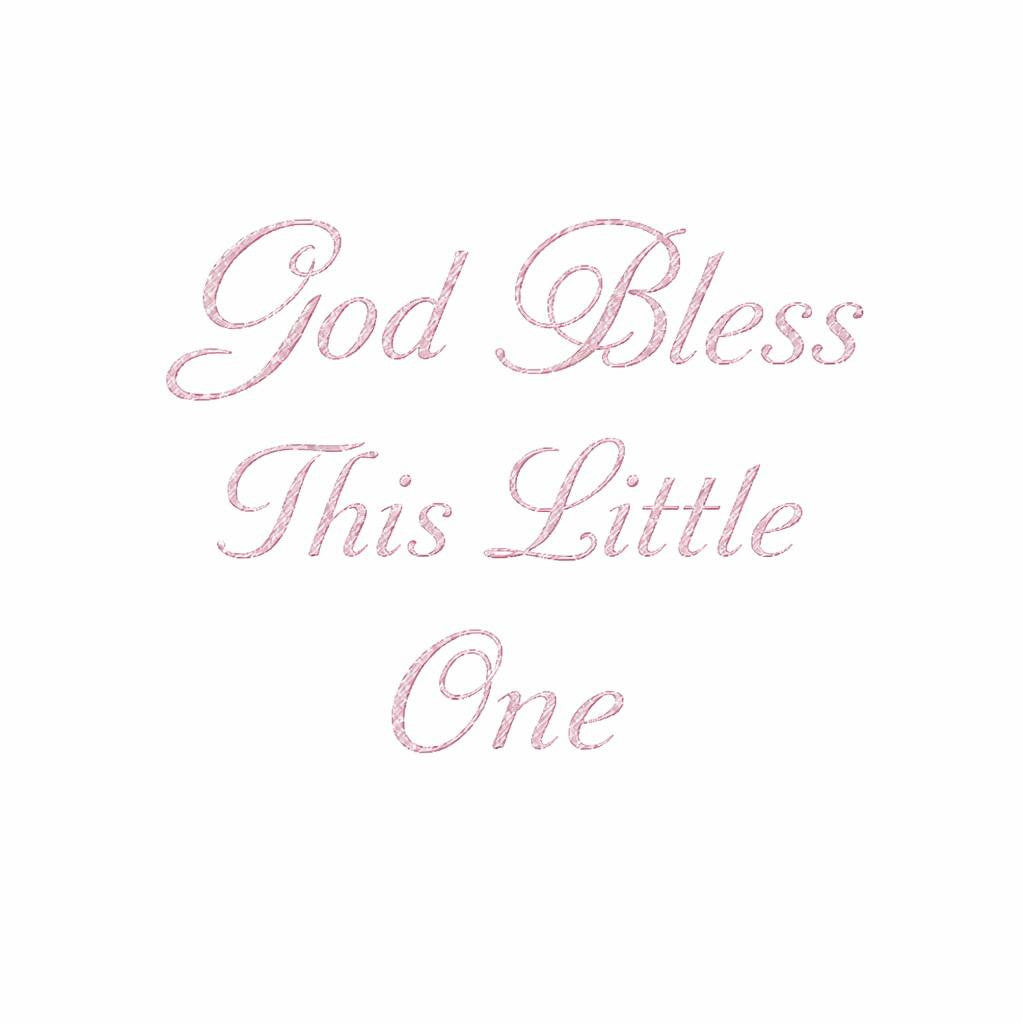 Baptism Embroidery Add-On – God Bless & Name