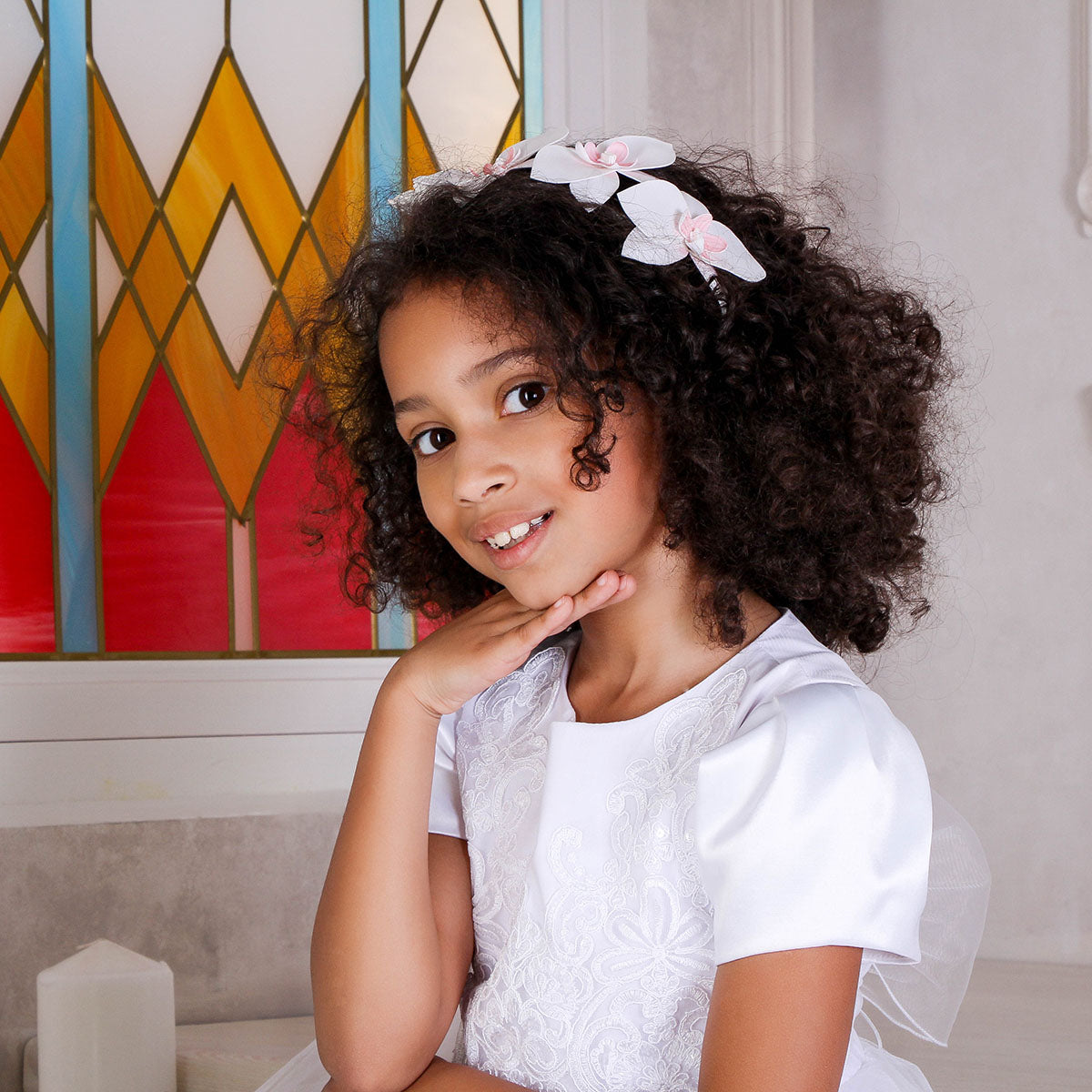 TERESA Short Lace Flower Girl Dress