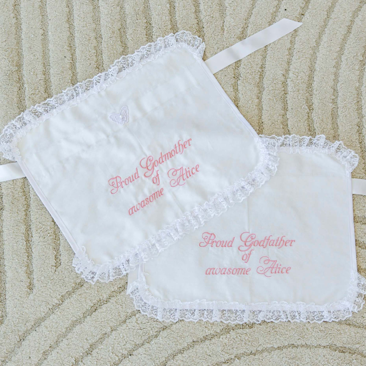 Candle Wraps with red text on a textured surface