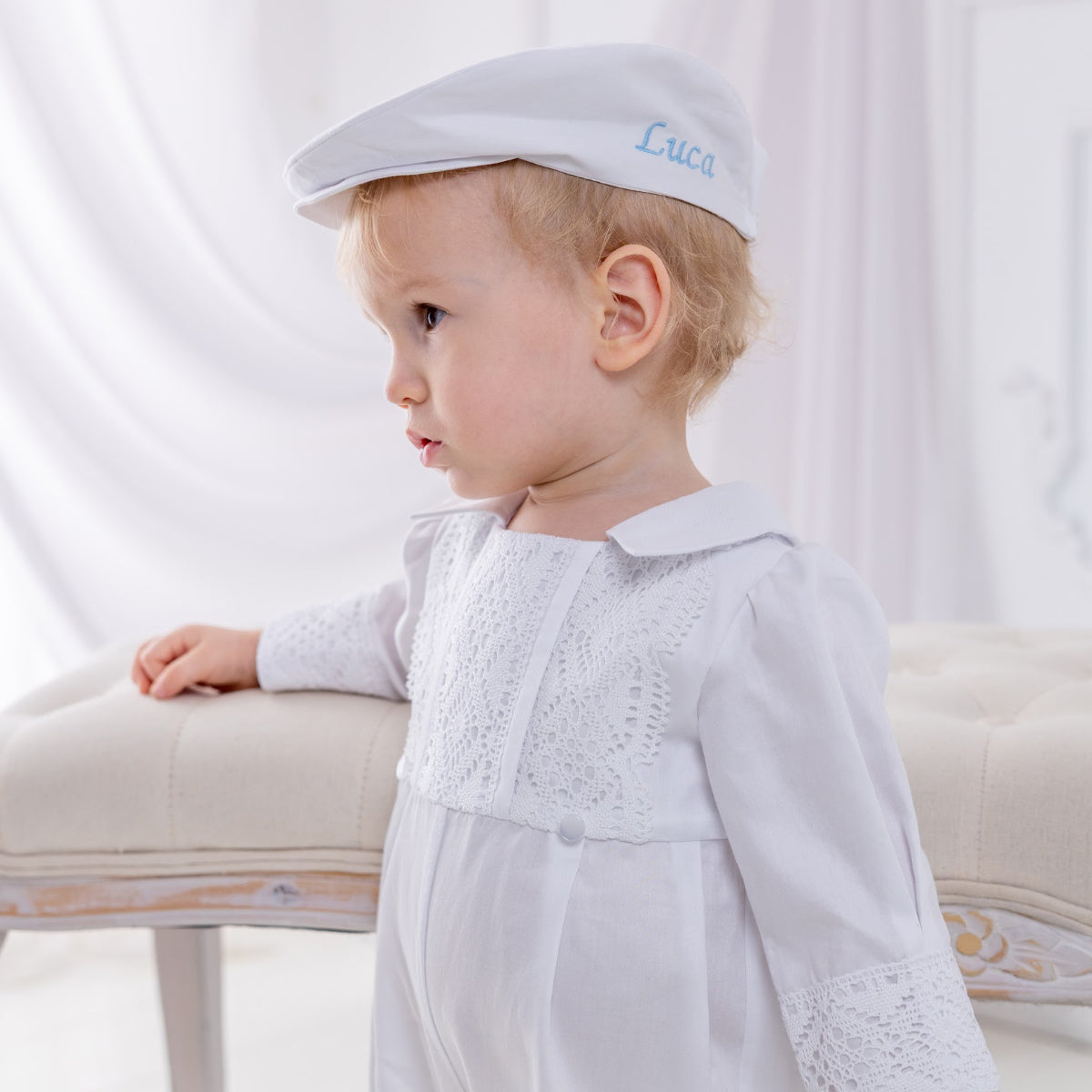 boys personalized christening outfit