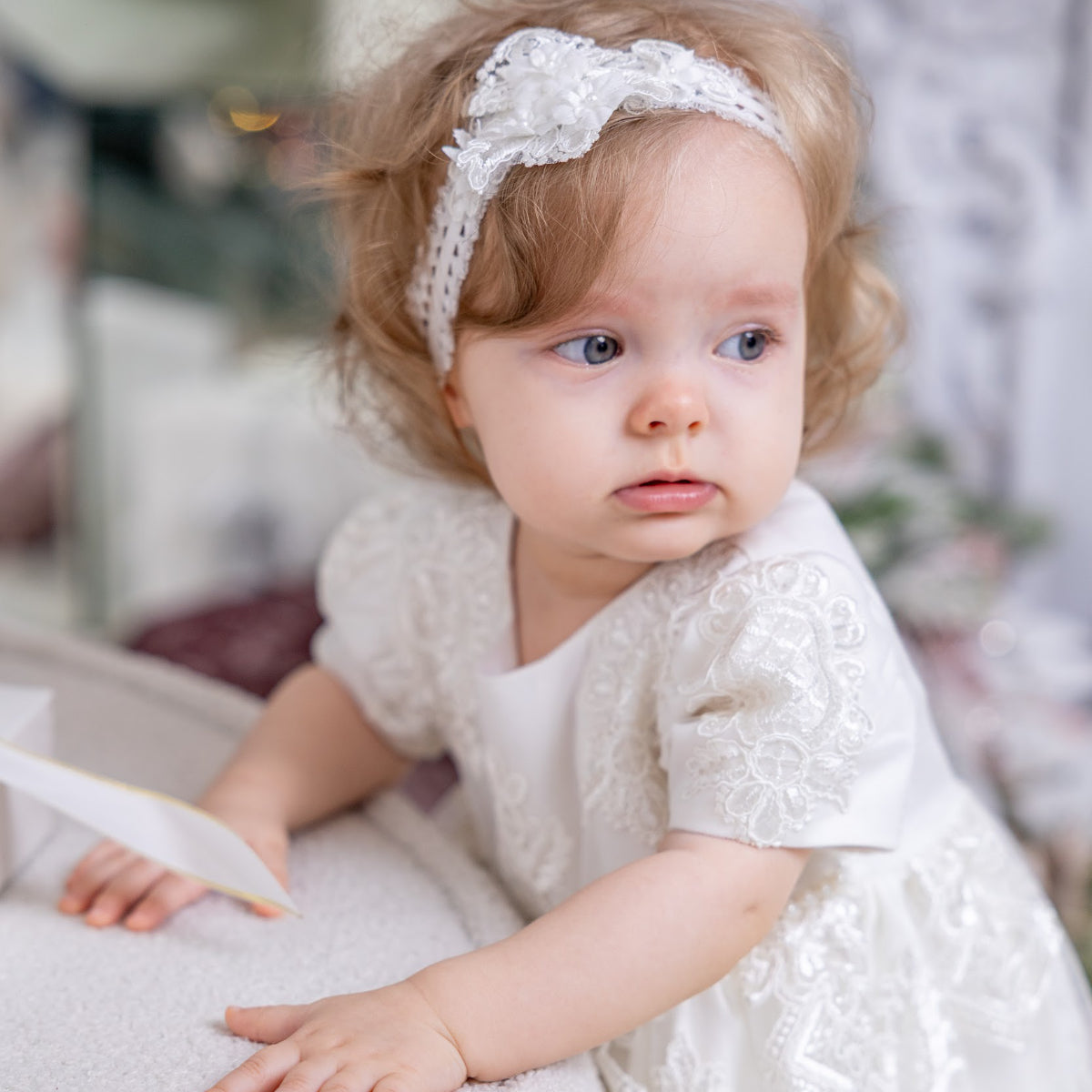 Designed as a ceremonial dress for baptism and christening.