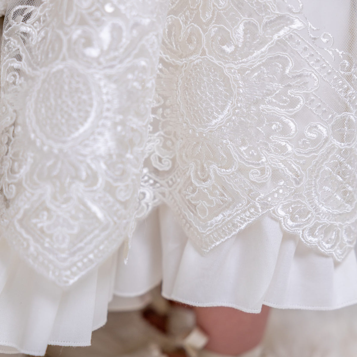 Scarlett Lace Christening Dress details