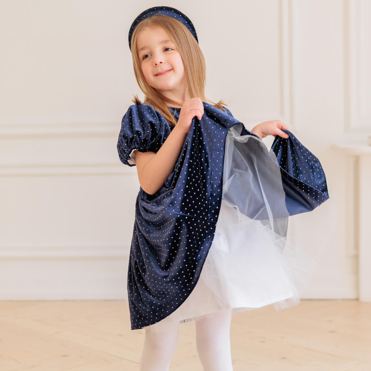 VALERI Velvet Party Dress for Girl – Crystal Holiday Dress