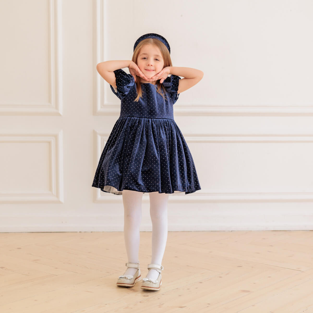 VALERI Velvet Party Dress for Girl – Crystal Holiday Dress