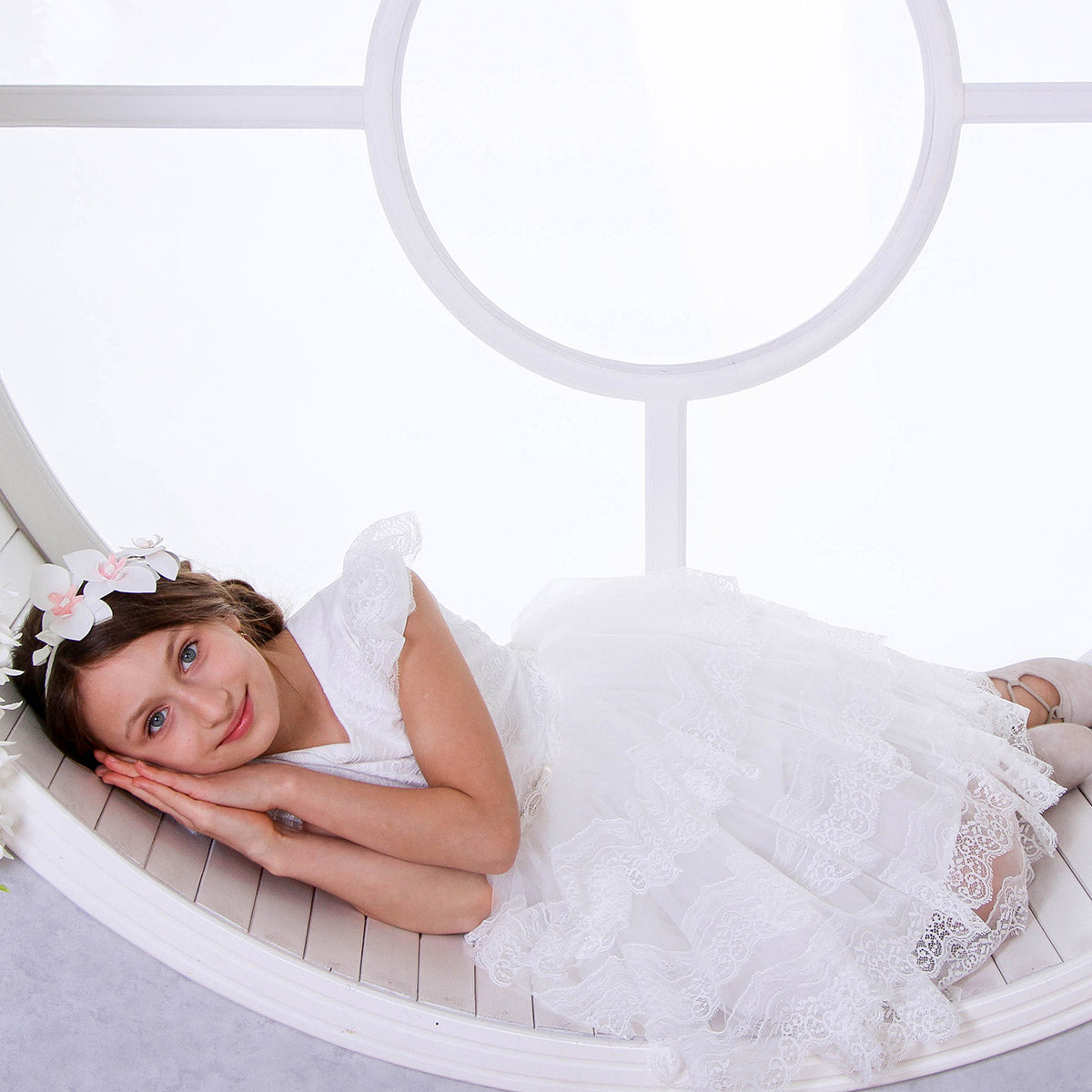 BELLA Luxury Lace Flower Girl Dress