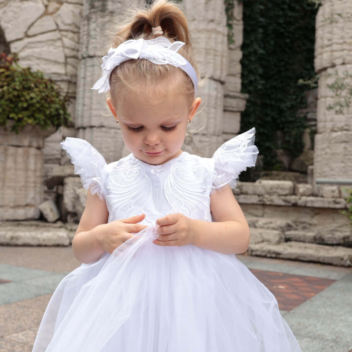 CECILIA Lace and Bow Headband