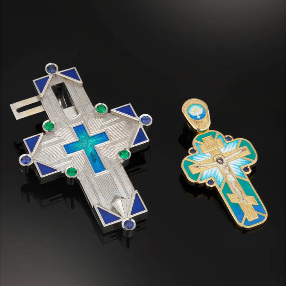 UNITY Double Cross Heirloom Pendant – 2-in-1 Baptism Cross