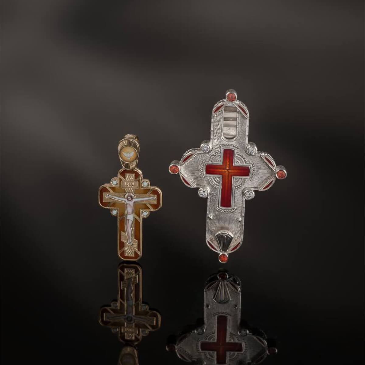 UNITY Double Cross Heirloom Pendant – 2-in-1 Baptism Cross