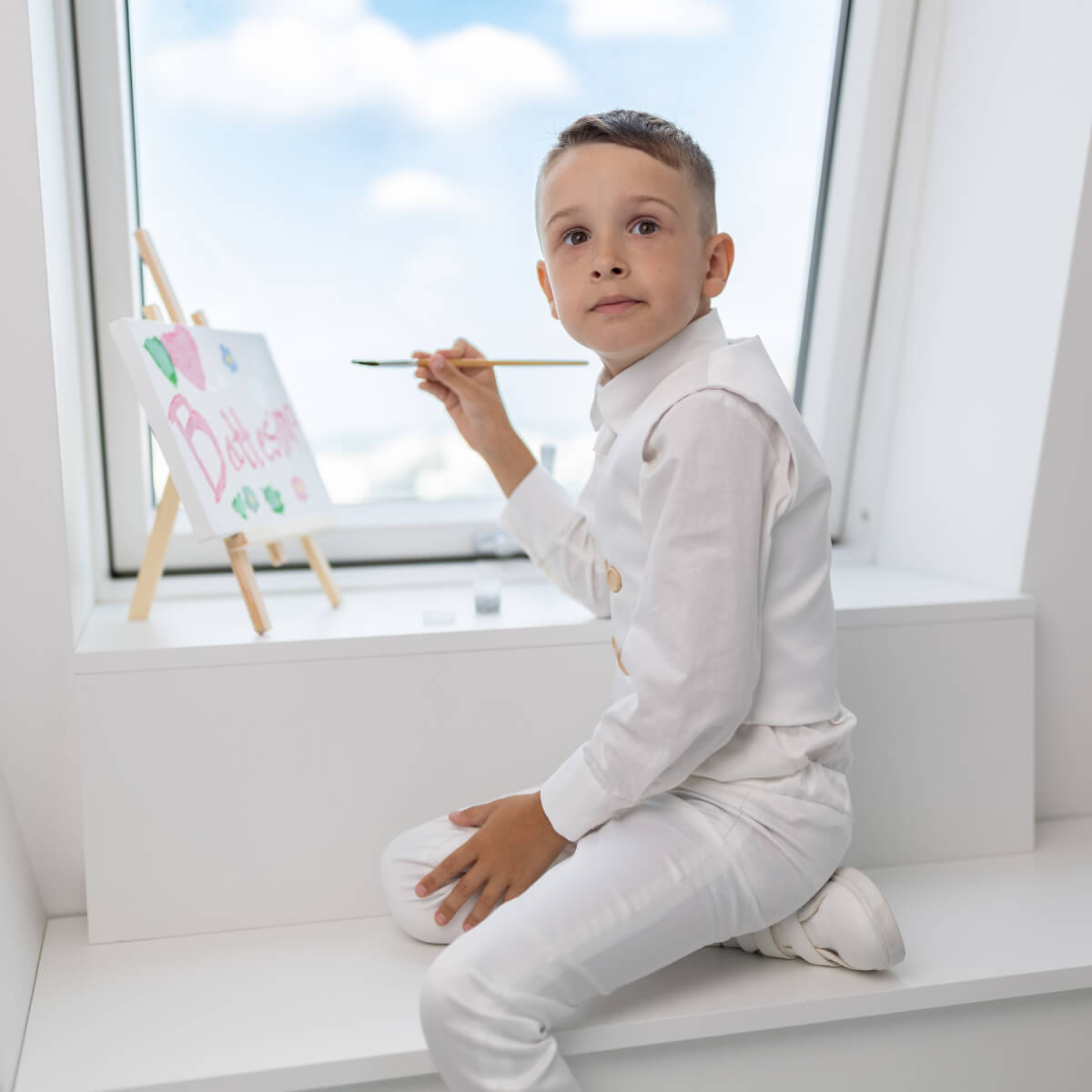 CHARLES Communion Boys Suit with Vest