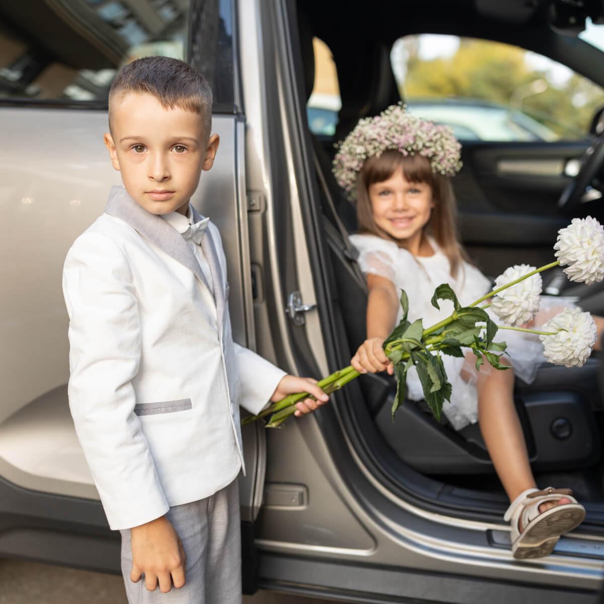 FELIX First Communion Linen Suit - 4 Piece Outfit
