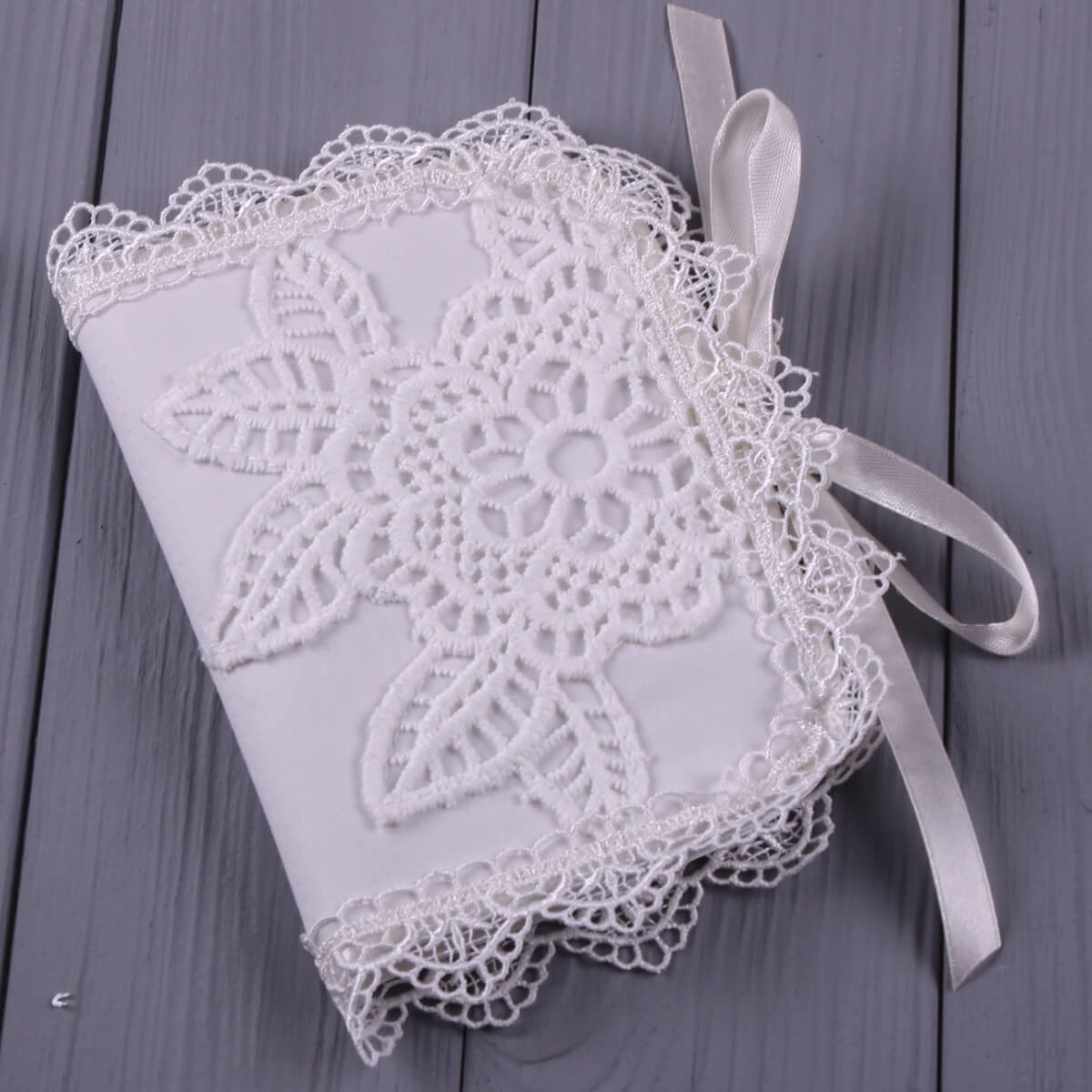 Baby Christening Keepsake Box on a wooden surface