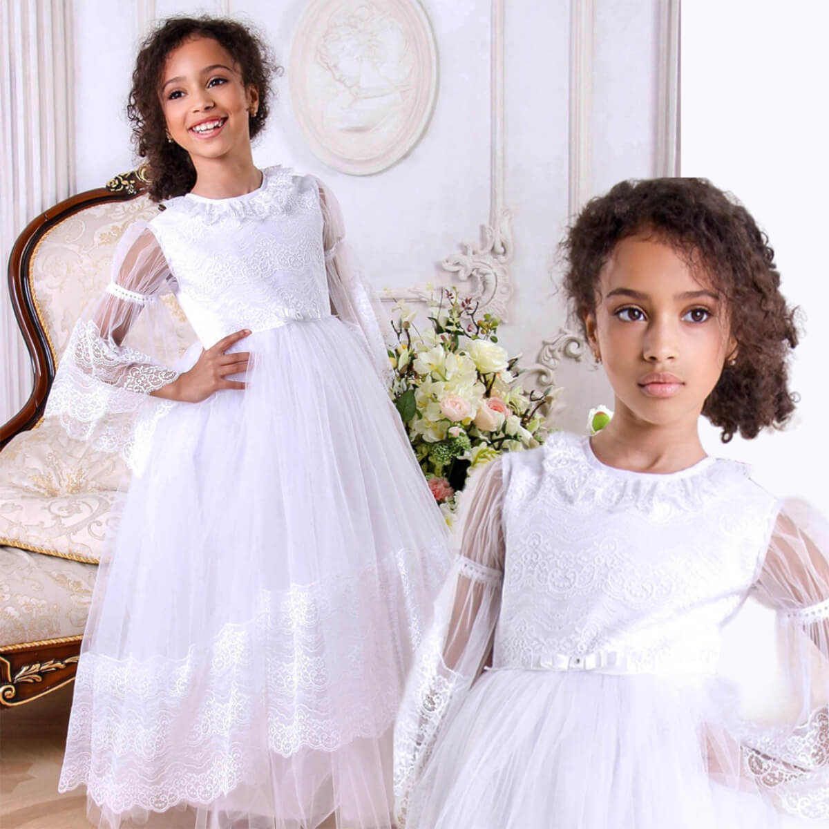 ISABELLA Lace First Communion Dress