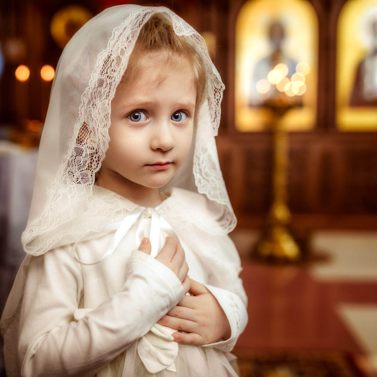 KIDS Church Hooded Veil