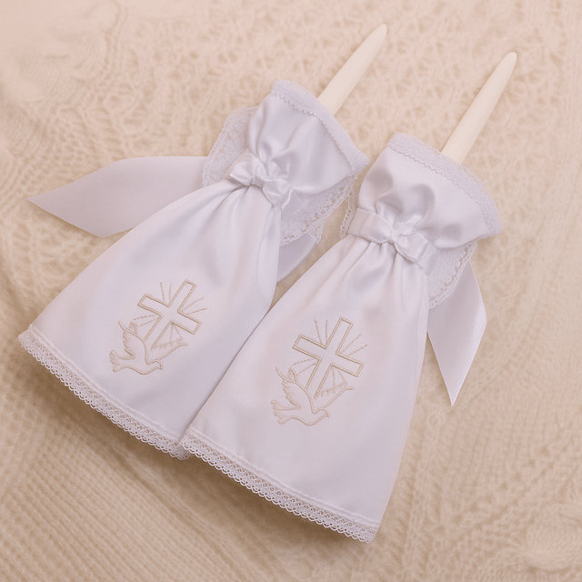 Christening Candle Wraps