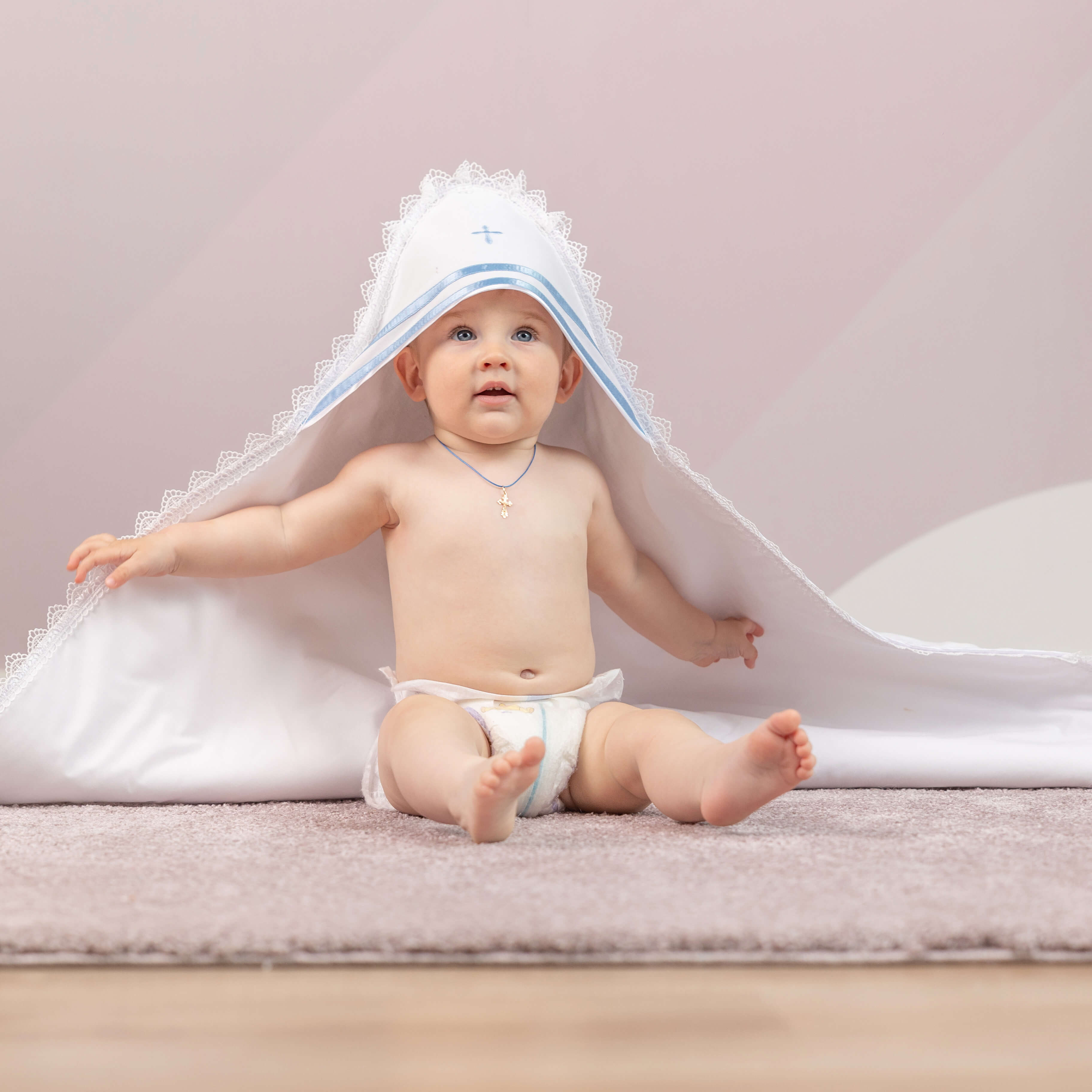 MARC Christening Blanket for Boys Baptism