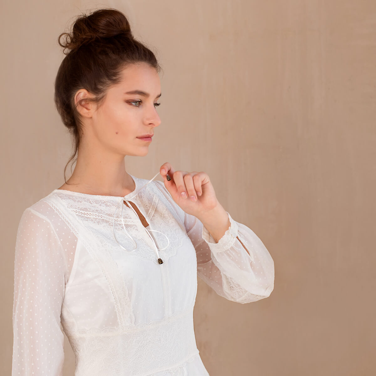 NATALIE Ivory Lace Dress