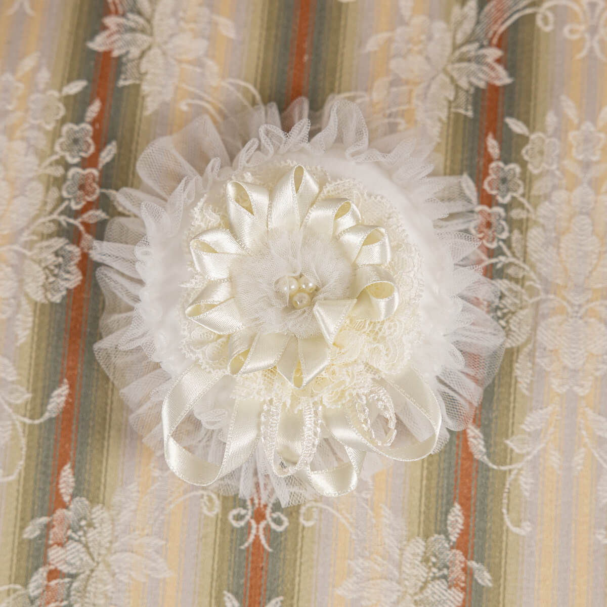 VERONICA Flower Cross or Ring Pillow