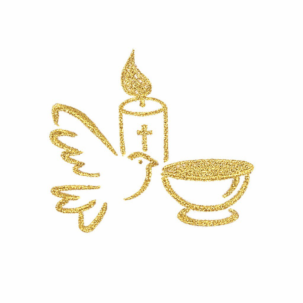 Baptism Symbols Embroidery Add-On