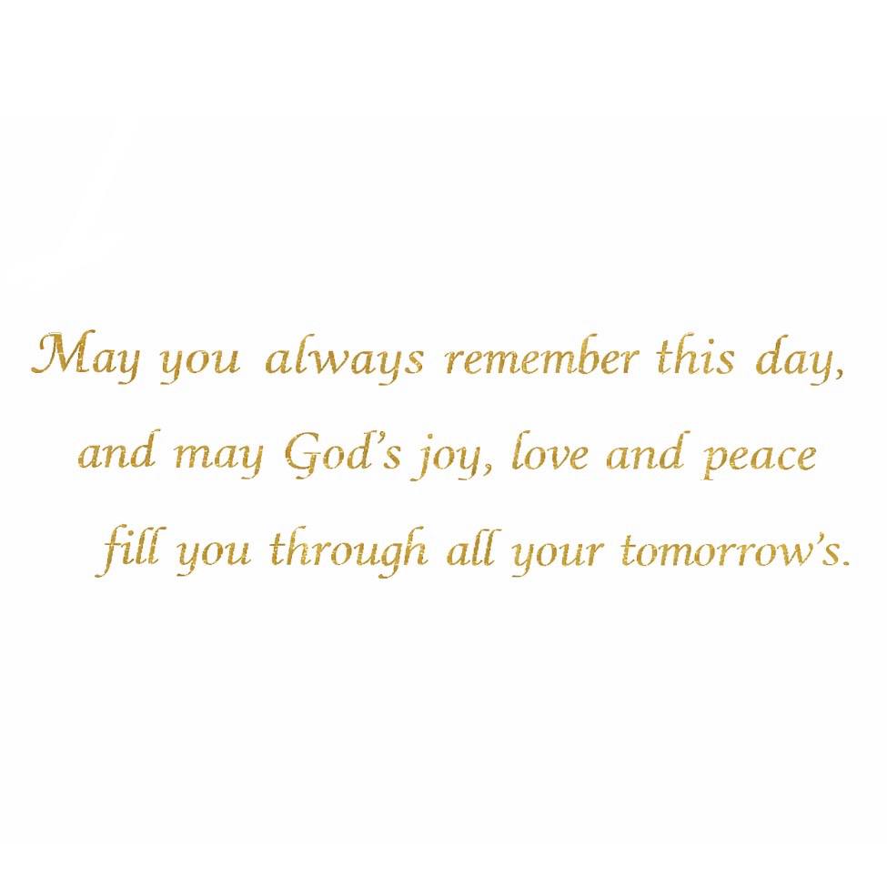 Praying Baptism Embroidery Add-On