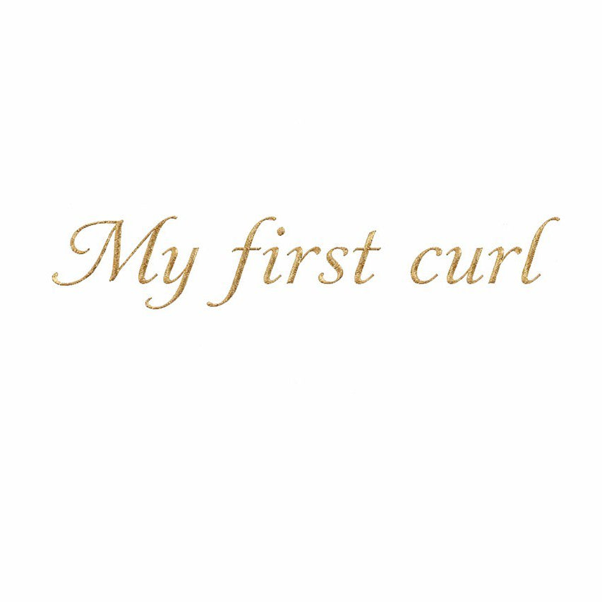 "My First Haircut" Embroidery for Keepsake Box