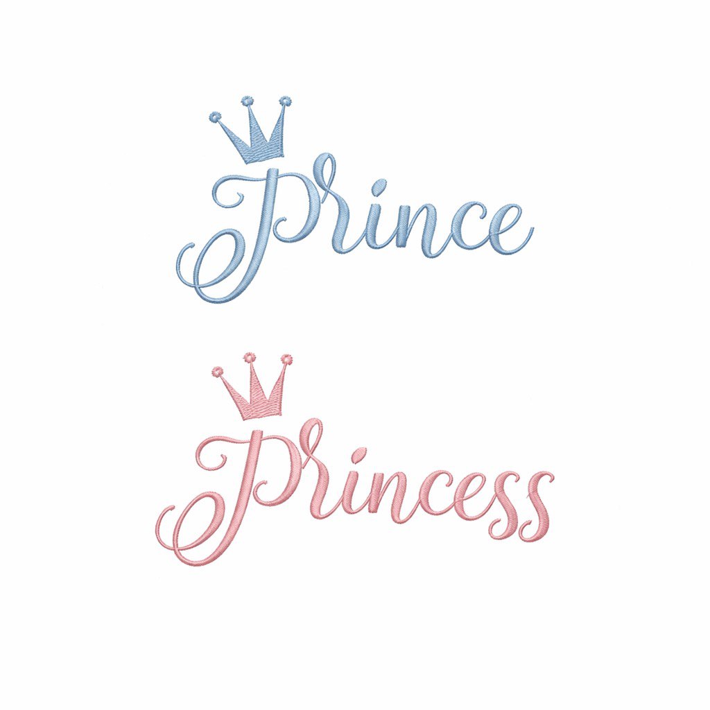 "Prince" or "Princess" Embroidery Add-On