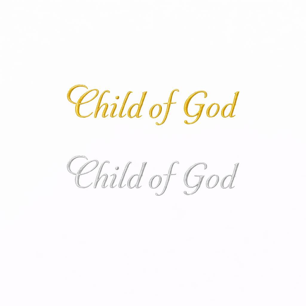 “Child of God” Baptism Embroidery Add-On
