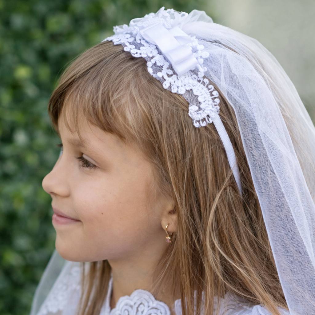 NILA First Communion Veil Hairband