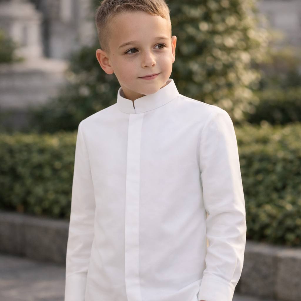 JAMES First Communion Suit with Stand Collar - 3 Piece Outfit