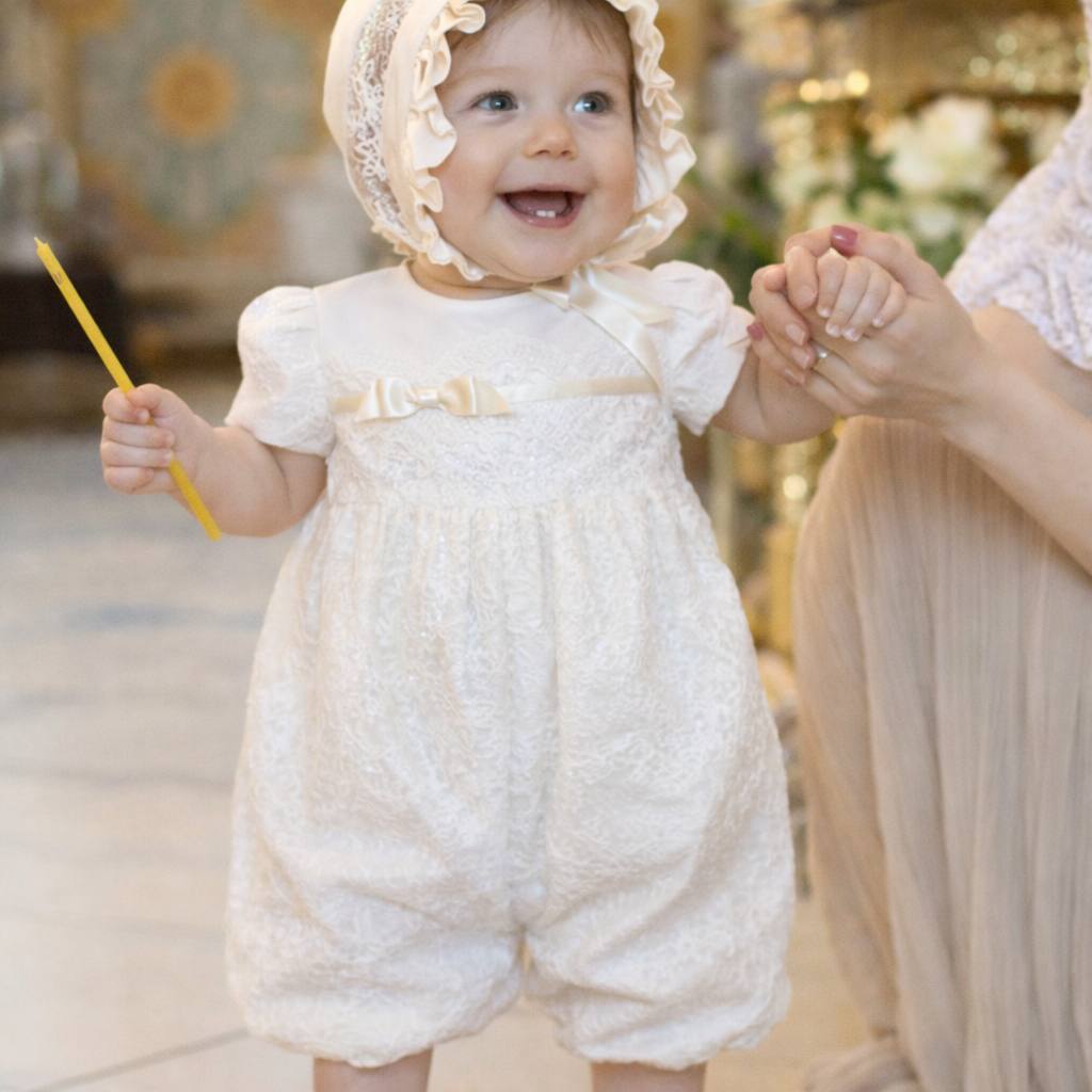 ANASTASIA Baptism Bubble Romper
