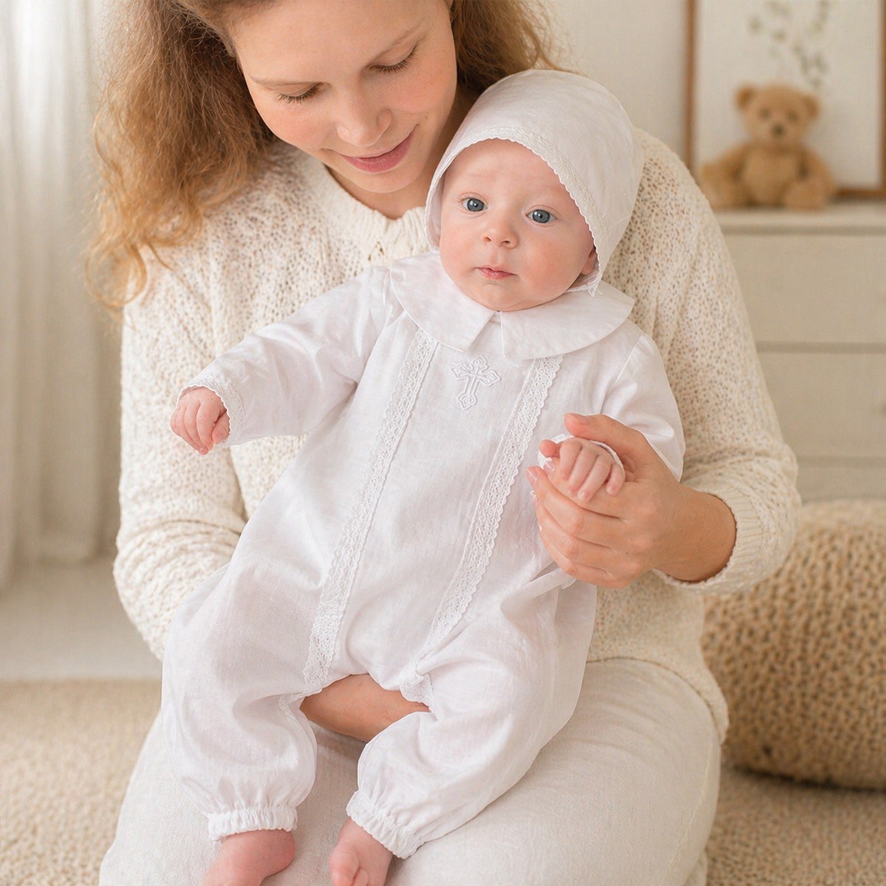MASON Baby Boy Linen Baptism Outfit Set – Summer Baptism Outfit