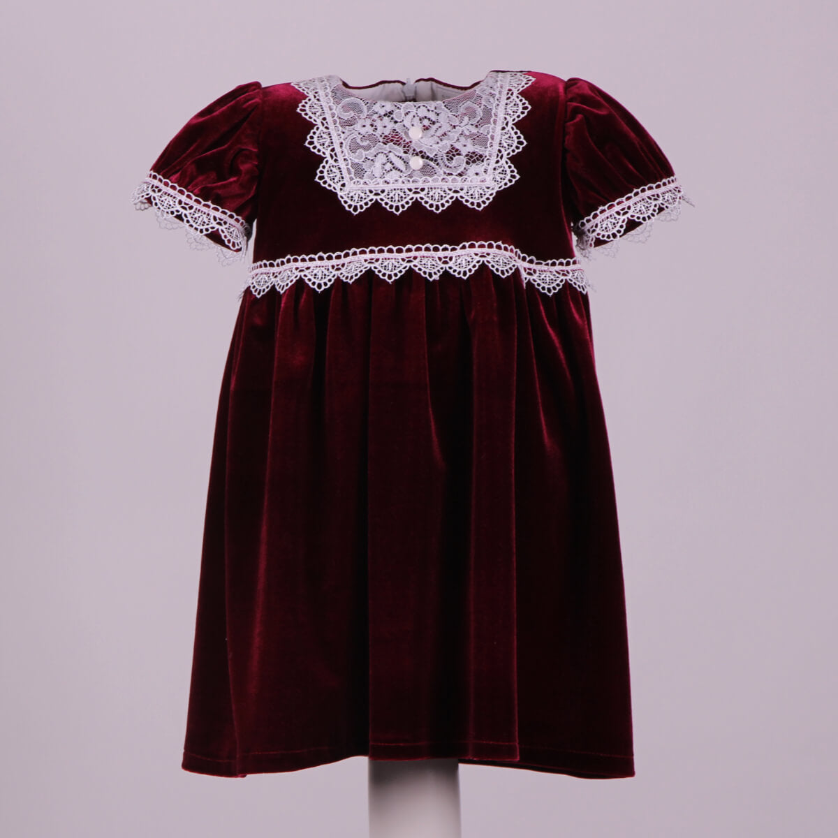 EMERALD Velvet Baby Girl Dress with Headband – Holiday Dress