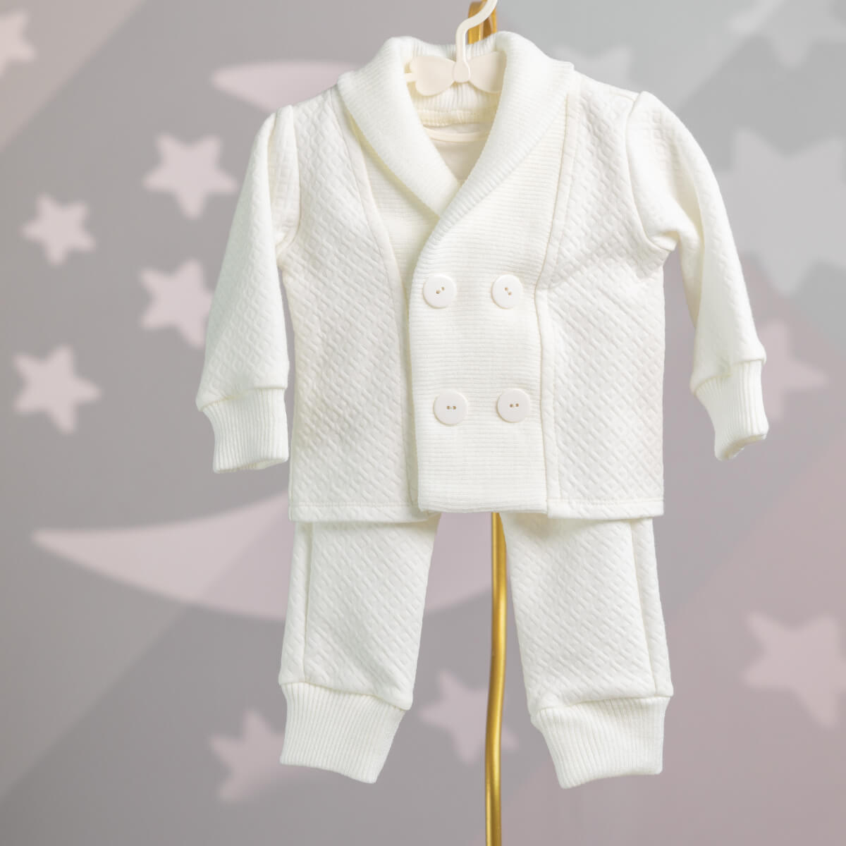 Baby Boy Winter Suit Set – Quilted Jacket and Trousers - OLIVER